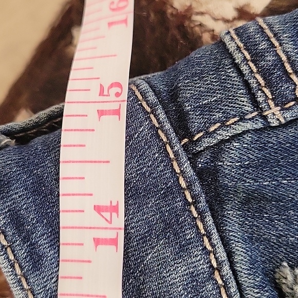 Seven7 Embellished/Distressed Denim Jeans, 5 Pocket, Skinny Ankle Size 8 - Picture 10 of 13